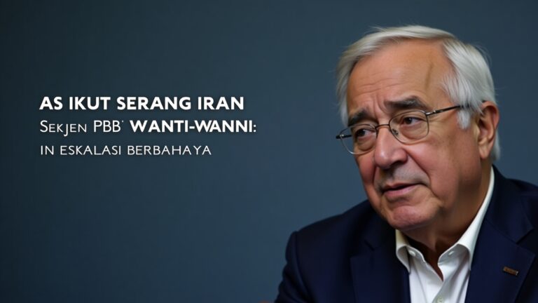 AS Ikut Serang Iran, Sekjen PBB Wanti-Wanti: Ini Eskalasi Berbahaya