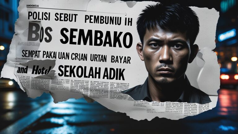 Polisi Sebut Pembunuh Bos Sembako Sempat Pakai Uang Curian untuk Bayar Hotel dan Sekolah Adik